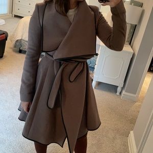 BCBG MAX AZRIA Wool blanket wrap coat XS